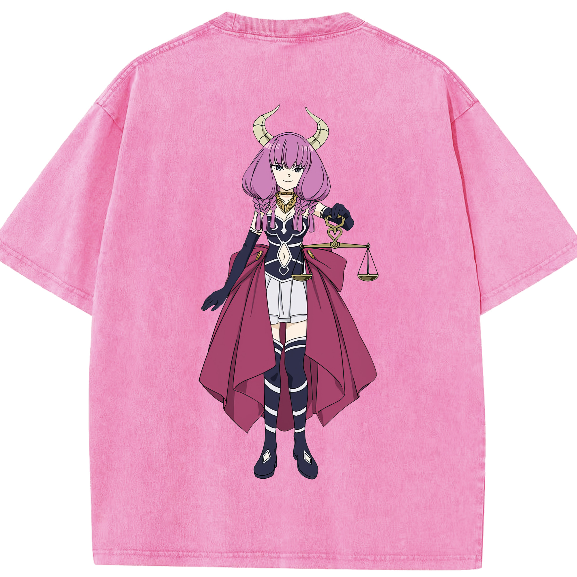（画像用） 葬送のフリーレン Frieren 綿100% ヴィンテージ風 半袖Tシャツ（背面プリント）